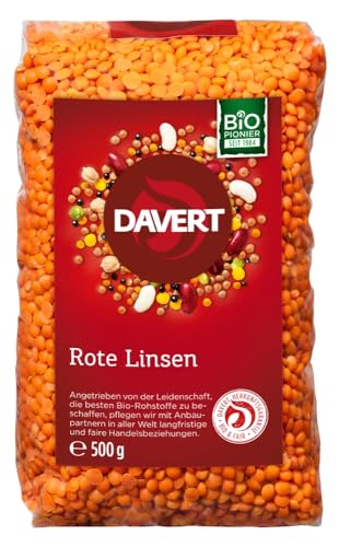 Davert Ganze Rote Linsen (1 x 500 g) - Bio