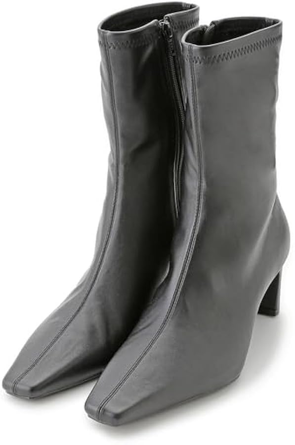 Amazon | [ミラオーウェン] フレンチスクエアストレッチブーツ | Mila