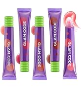 Glam Code Lip Glossy Balm Set, Moisturizing Tinted Lip Gloss for Women &amp; Girls, Lip Care Set Smoo...