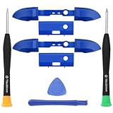 Ikpek 2 Pack Bumpers Replacement LB RB Button for Xbox Series X/S Controllers, Blue Shoulder Trigger Buttons Top Middle Bracket for Xbox Series Controller
