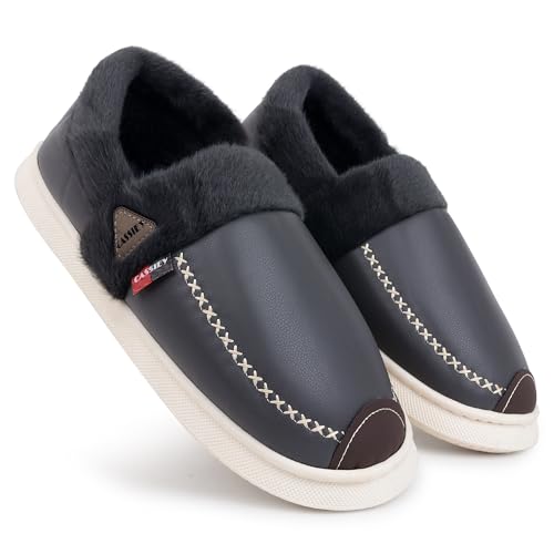 Image of CASSIEY Comfortable Indoor /Outdoor Winter Snow Boot |Men's Slip on Fur Shoes
