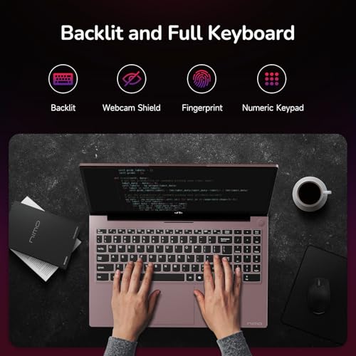 Image of NIMO 15.6 inch IPS FHD-Light Gaming-Laptop, 8 Cores AMD Ryzen 7 6800H 32GB DDR5 RAM 1TB SSD (Beat i7-12700H, Up to 4.7GHz) AMD Radeon 680M GPU-Computer with 100W Type-C Backlit Keyboard, 180Viewing
