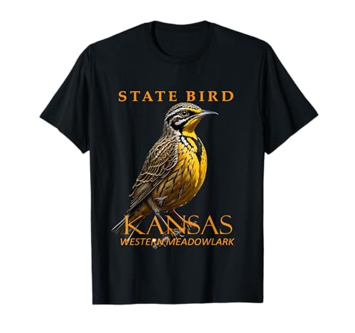 Pájaro del territorio de Kansas La alondra del oeste Camiseta