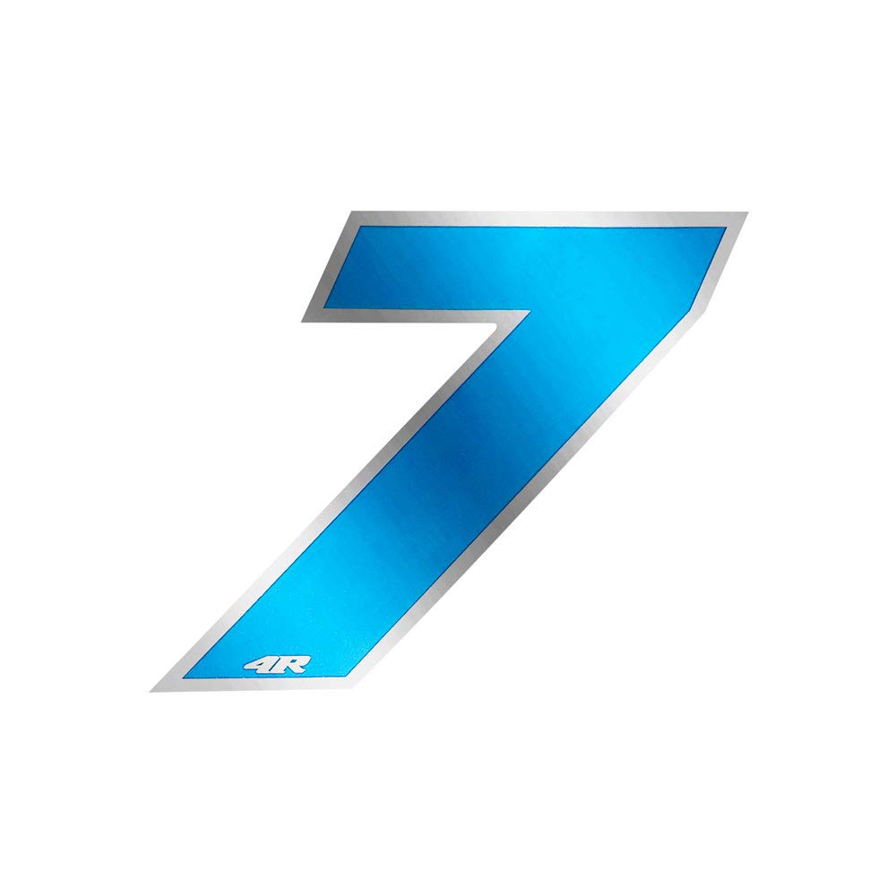 Quattroerre Racing Number 7 Anodized Medium, Blue