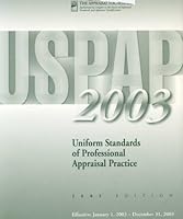 USPAP 2003 Uniform Standards of Professional Appraisal Practice B000THD3E4 Book Cover