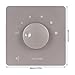 50W Volume Control with 5 Gears Tuning Knob, Lossless Sound, Flame Retardant PC, Easy Wiring, Large Panel Design for Home Speakers (Grey)
