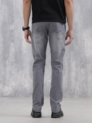 Image of WROGN Men's Slim Fit Jeans | Mid Rise | Jeans for Man