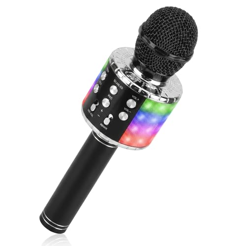 ShinePick Microfono Karaoke Bluetooth, karaoke bluetooth microfono Microfono Wireless 4