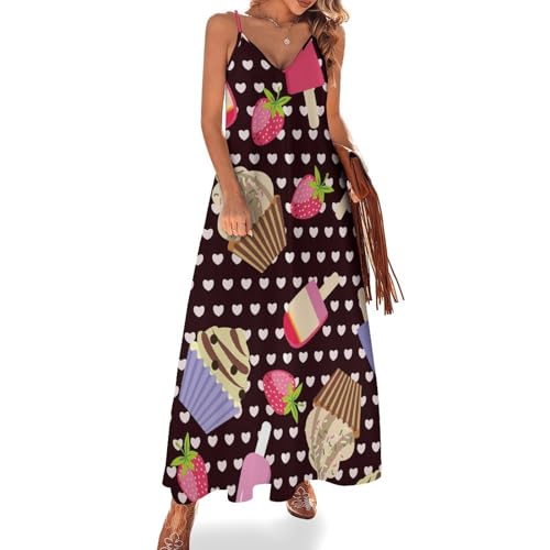 Robe longue pour femme ete sans manches style maxi robe de voyage