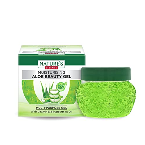 Nature’s Essence Moisturising Aloe Beauty Gel With Vitamin E And Peppermint Oil | MultiPurpose Gel | 99% Pure Aloe Vera Extracts | For All Skin Types, 50g For Rs. 30