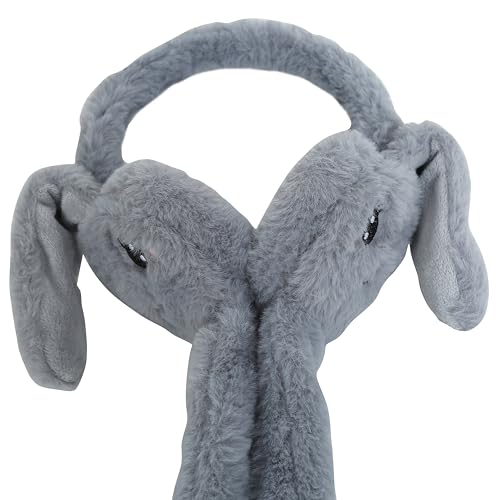 Image of FabSeasons Soft & Warm Winter Ear Muffs | Plush Faux Fur Ear Warmers for Cold Weather | Lightweight & Cozy Ear Protection
