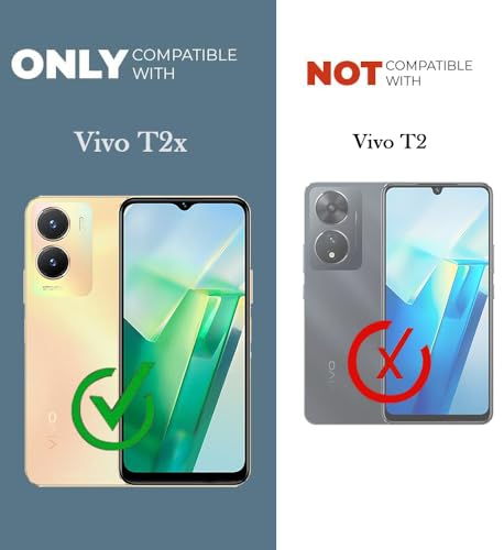 Image of Jkobi Lifetime Anti-Yellow Clear Back Cover Case for Vivo T2x (Sleek Hard Crystal | Shockproof and Camera Protection)