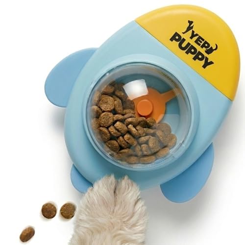 YEPPUPPY かわいい 回転式 飛行機型 犬 知育玩具 ノーズワーク おもちゃ 小型犬用 早食い防止 フードトイ パズル（Amazon）