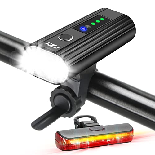 Fzh Bike Lights Set Ultra Bright Usb Rechargeable Bicycle Light 6+4Modes, Waterproof Bike Headlight And Back Rear Led Taillight For Cycling Safety Road Mountain Night Riding #TOP5