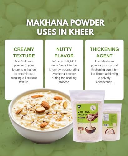 Image of Farmers Studio Premium Makhana Powder 150 g | 100% Natural Fox Nut Flour | Low Fat & High Fiber | Healthy | Gluten‑Free Superfood