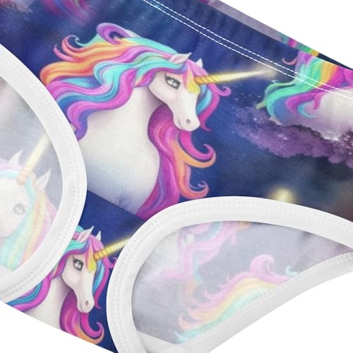 Cute Unicorns Panties Little Girl Girls Underwear Toddler Cotton Bright Briefs Undies Kids 2t4