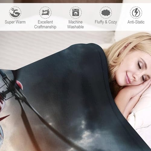Manta mullida de helicóptero polar cálida y suave para cama y sofá 6