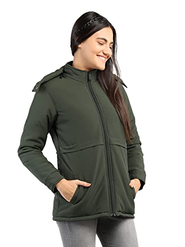 Image of CHKOKKO Women's Winter Quilted Jacket Olive 3XL