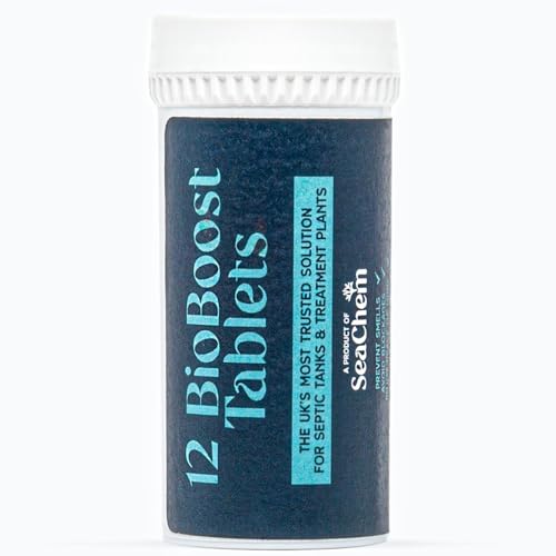 BioBoost Tratamiento Bacteriano para Fosa Séptica - Mantenimiento y Limpieza - Elimina Olores - 12 Sobres