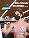Boncare KN95 Face Mask 30 PCs, 5-Layer Black Face Mask for Men & Women Filter Efficiency≥ 95%, Breathable and Comfortable, Black