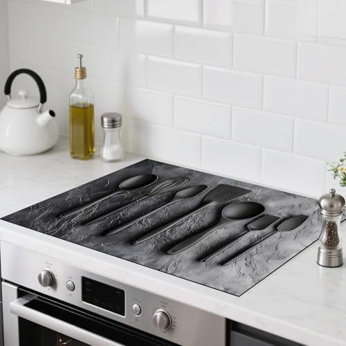 Image of Nuxovilar Stove Top Cover Cooktop Mat 28.3x20.4in Polyester Diatom