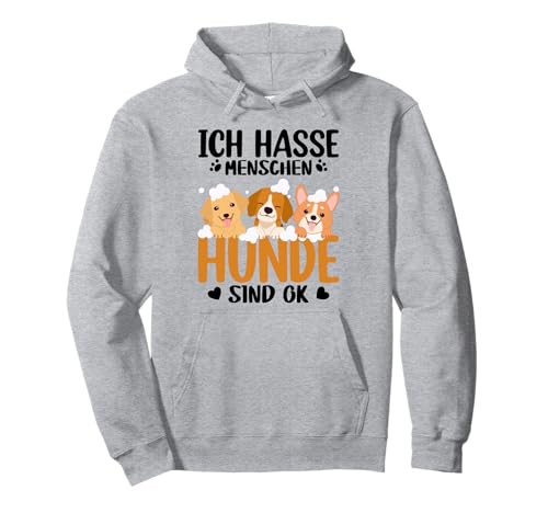 Ich Hasse Menschen Hunde Sindok Spruch Geschenk für Hunde Pullover Hoodie