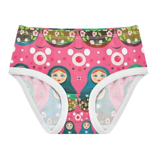 Nested Dolls Floral Motifs Toddler Girls's Underwear 2T 202c1458