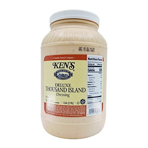 Ken's Foods 1 Gallon Deluxe Thousand Island Dressing