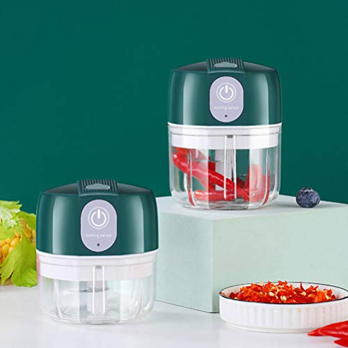 Angoily Mini-Triturador Elétrico de Alho Picador Cortador Cortador de Vegetais Fio Cebola Cortador d