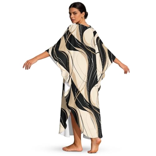 Vestidos caftán para mujer Poceacles con aberturas laterales para playa 2