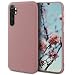 Produktbild Moozy Minimalist Series Silikon Hülle für Xiaomi Mi Note 10 Lite, Rose Beige - Mattes Finish, Dünne, Weiche TPU-Handyhülle Schutzhülle