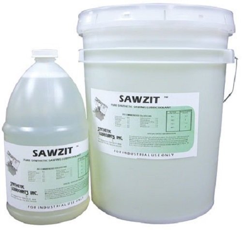 Sawzit 2000, 1 Gallon Pail of Cutting Fluid, Tapping and Tap Fluid is Transparent Pure Synthetic Sawing Lubricoolant for Metalworking – Machining & Finishing