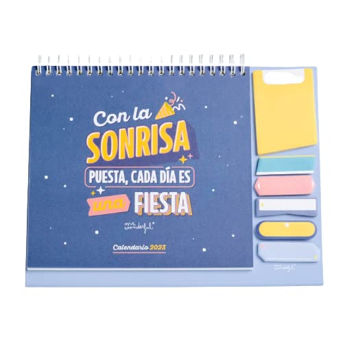 Mr. Wonderful - Calendario de Sobremesa 2023 - Con la sonrisa puesta, cada día es una fiesta Cover