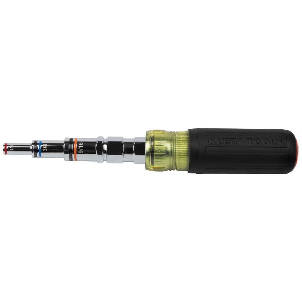 Klein 9-in-1 Magnetic Nut Driver - SAE Sizes -7 Klein 9-in-1 Magnetic Nut Driver - SAE Sizes -7
