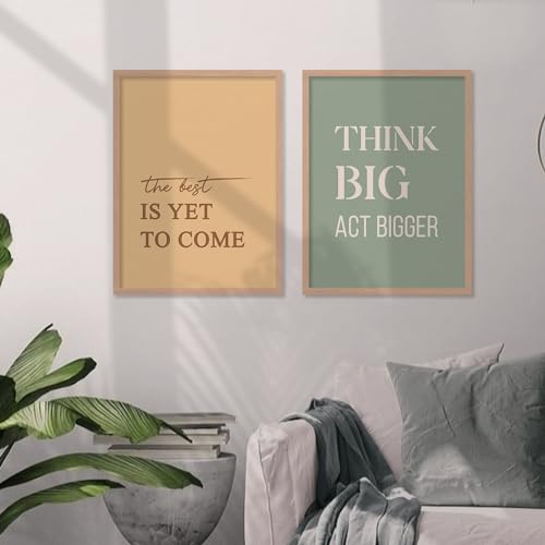 Image of kotart Motivational Quotes Decorative Wall Hanging frames for Living Room | Bedroom | Office | Gift | Decoration frames for Home | Painting wall Decor - Set of 6 (13x17, C) Pack of 6