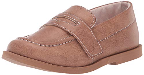 Baby Deer Boys' Burnished Loafer, Brown, 7 Regular US Toddler