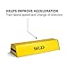 SKLZ Football Dummy for Tackling and Blocking, 10-inch Step-Over Dummy, Yellow
