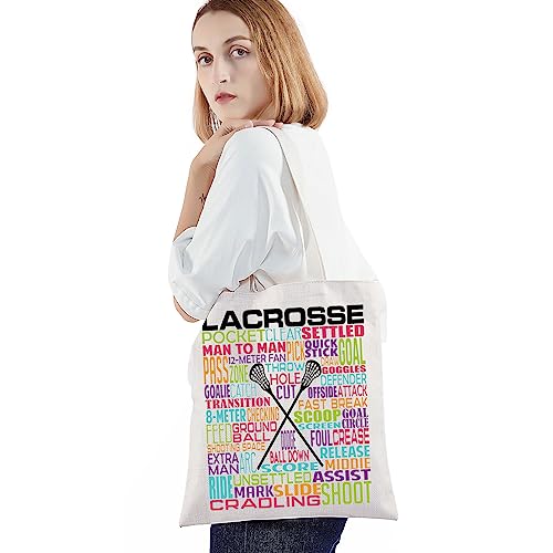 Bolso tote jugador Lacrosse LAX regalos Lacrosse miniatura 4