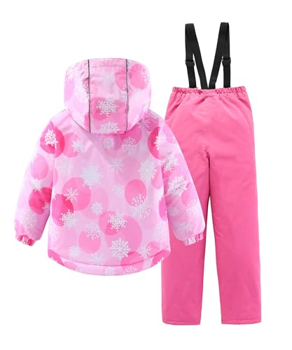Image of M2C Boys Girls 2-Piece Snowsuit Thicken Patterned Ski Jackets and Pants