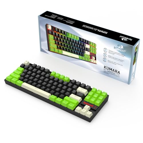 Image of Redragon K552BGC-M TKL 80% Gaming Keyboard, Magnetic Linear Switches, 8000Hz Polling Rate, 14 RGB Backlight Modes, Hot-Swappable Keys, Compact Wired Mechanical Keyboard for PC Gamers