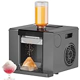 Machine à Glace PiléE CoréEnne Bingsu, Machine à CrèMe GlacéE Flocon De Neige Avec éCran Tactile, Nettoyage Automatique 60Kg/24H, Pour Usage Commercial Et Domestique,Black