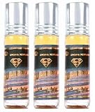 Profumo senza alcool LOTTO DI 3 MUSCS SUPERMAN AL REHAB NOTE: Speziato Caldo, Fresco, Oud, Legnoso