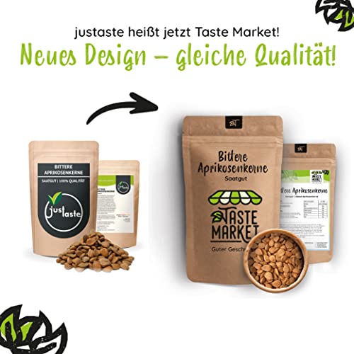 Aprikosenkerne von Taste Market, bitter, 1 kg, naturbelassen