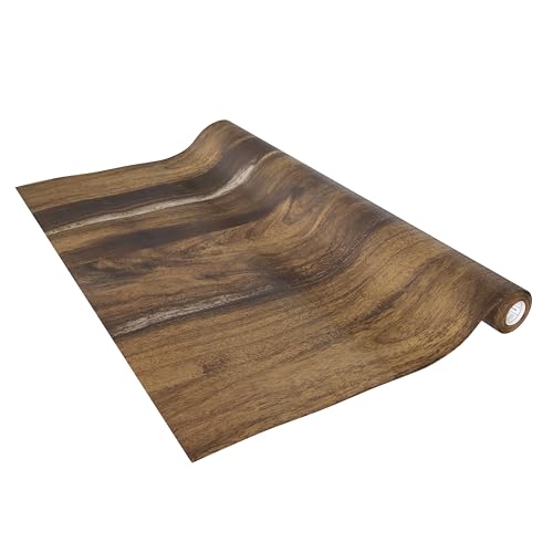 Vénilia Klebefolie Deco Standard, Eiche rustikal Holzoptik, 45 cm x 2 m, selbstklebende Möbelfolie, Dekofolie, Küchenfolie, Tapete, PVC ohne Phthalate, Made in EU