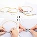 Hohoto Cross Stitch Kits, Embroidery kit Including 5 PCS Embroidery Bamboo Hoops, 100 Color Threads, 2 PCS 11.8 inches Aida Cloth and Needles Set