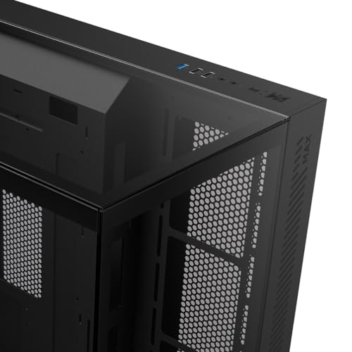 Gabinete Gamer PCYES Forcefield Max Black Vulcan, ATX, Mid-Tower, Vidro Temperado, Sem Fonte e Fan, Preto - GFFMAXBV - Imagem 8