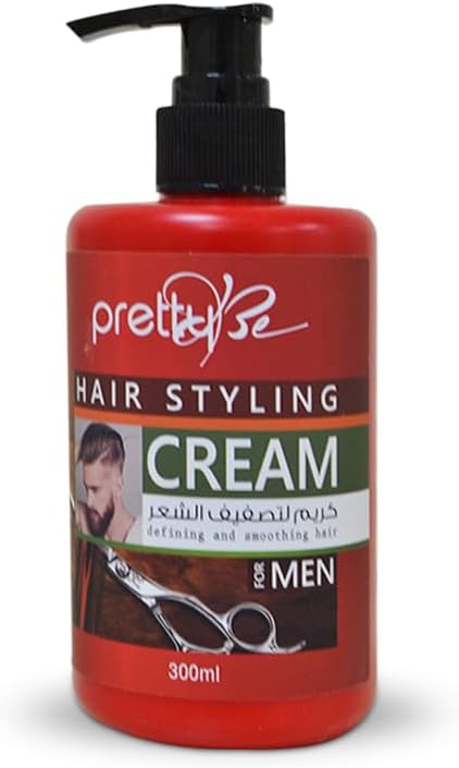 Hair Styling Cream For Men, Defining And Smoothing Hair - 300ml
