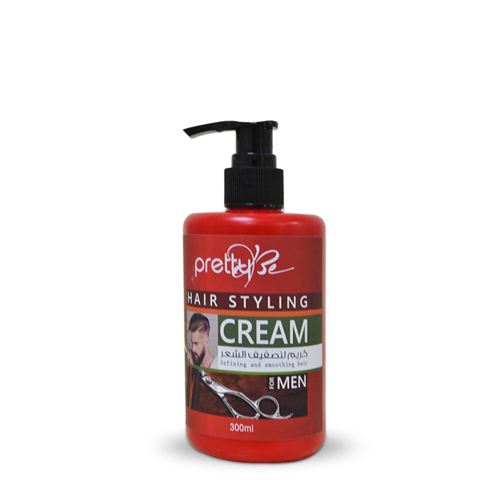 pretty Be Hair Styling Cream For Men, Defining And Smoothing Hair - 300ml