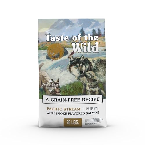 Taste of The Wild Pacific Stream Grain-Free Dry Puppy Food with Smoke-Flavored Salmon 28lb