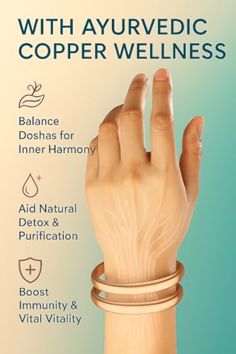 Copper Bracelets Pack of 2 | Adjustable Pure Copper for Men & Women Health Benefits | Fits to Any Size Wrist Handforged by Expert Artisans | Made of High Gauge Copper3